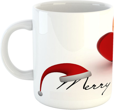 

Deeher Gifts Merry Christmas design6 Ceramic Mug(330 ml), Multicolor