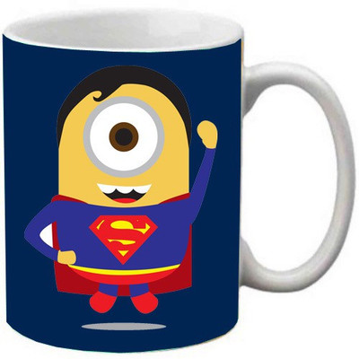 

Maison N Mode Super Cartoon Coffee Ceramic Mug(330 ml), Multicolor