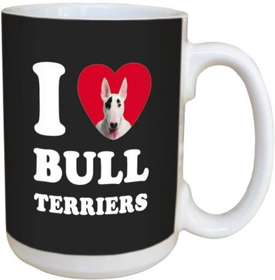 

Tree Free Free Greetings LM45024 I Heart Bull Terriers Ceramic with Full-Sized Handle, 15-Ounce, White Ceramic Mug(60 ml), Multicolor