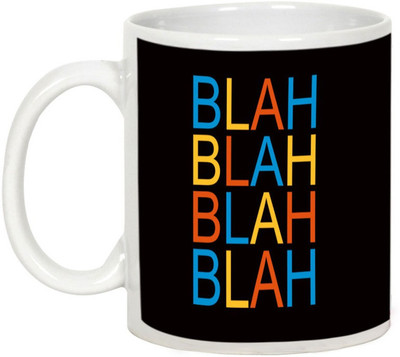 

AllUPrints Continuous Non Stop Speaking Ceramic Mug(325 ml), White