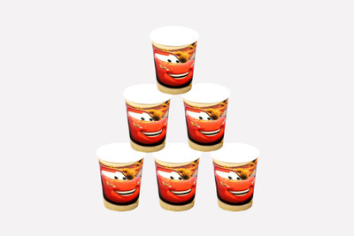 

Funcart Cars Party Paper Mug(250 ml, Pack of 6), Multicolor