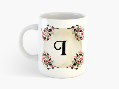

Deeher Gifts I' Name Initials - Ceramic Mug(350 ml), Multicolor