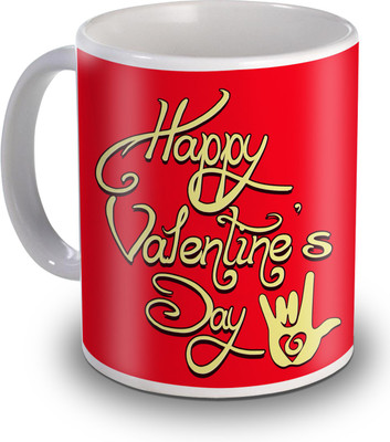

SKY TRENDS Happy Valentine's Day Gifts For Valentine's Ceramic Mug(350 ml), White