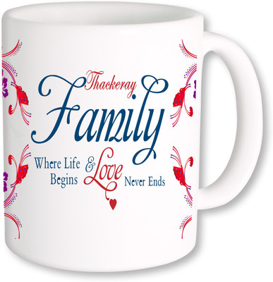 

PhotogiftsIndia Thackeray Family Ceramic Mug(325 ml), Multicolor
