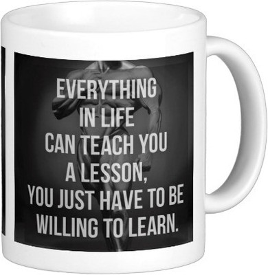 

Exoctic Silver MUG46 Ceramic Mug(250 ml), White