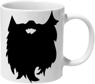 

Mooch Wale Big Beard Ceramic Mug(325 ml), Multicolor