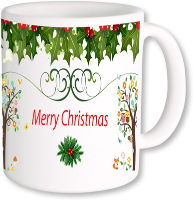 

PhotogiftsIndia Happy Merry Christmas Ceramic Mug(325 ml), Multicolor
