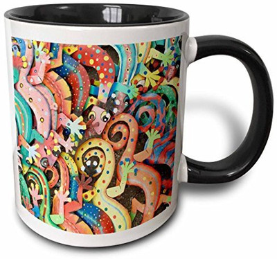 

3dRose Netherlands Antilles, Curacao, Market Souvenirs-Ca12 Jme0030 John and Lisa Merrill Two Tone Black, 11 oz, Black/White Ceramic Mug(60 ml), Multicolor