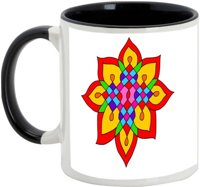 

AllUPrints Diwali Gifts - May This Deepawali Bring All Joy Ceramic Mug(325 ml), Black