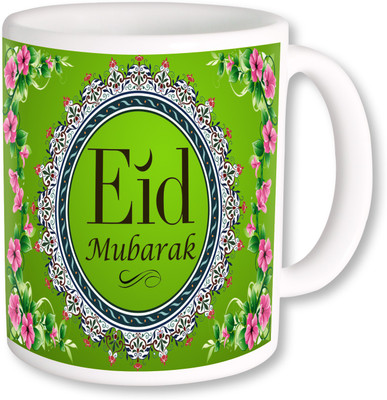 

PhotogiftsIndia Eid Mubarak 12 Ceramic Mug(325 ml), Multicolor