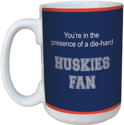 

Tree-Free Greetings Greetings lm44417 Huskies College Football Fan Ceramic with Full-Sized Handle, 15-Ounce Ceramic Mug(60 ml), Multicolor