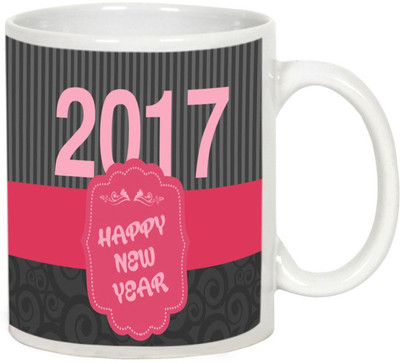 

AllUPrints Have A Smiling New Year White Ceramic Mug(325 ml)