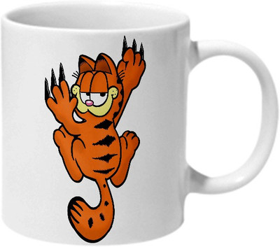 

Mooch Wale Garfield Scratch Off Ceramic Mug(325 ml), Multicolor