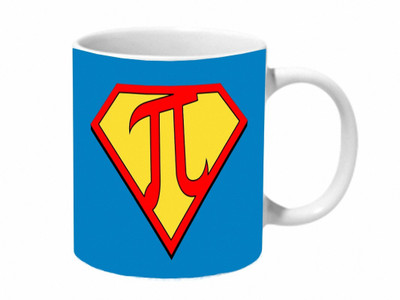 

Mooch Wale Super Pi Ceramic Mug(325 ml), Multicolor