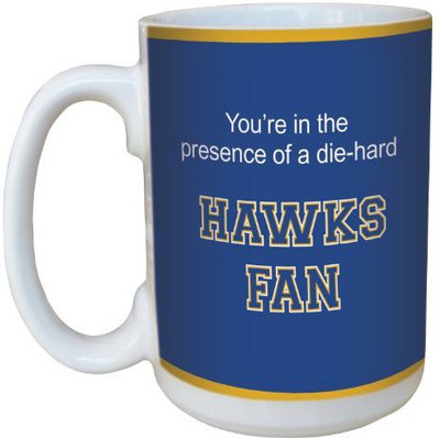 

Tree-Free Greetings Greetings lm44497 Hawks College Football Fan Ceramic with Full-Sized Handle, 15-Ounce Ceramic Mug(60 ml), Multicolor