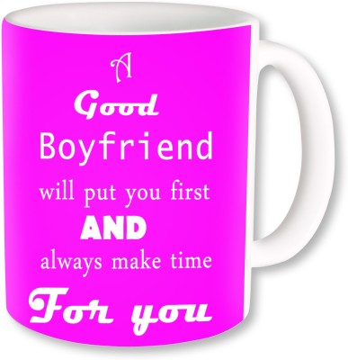 

PhotogiftsIndia A Good Boyfriend 03 Ceramic Mug(325 ml)