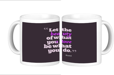 

Shopmillions Do What You Love Ceramic Mug(300 ml), Multicolor