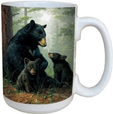 

Tree-Free Greetings Greetings 79051 Bear Family by James Hautman 15-Ounce Ceramic with Full-Sized Handle, Multicolored Ceramic Mug(60 ml), Multicolor