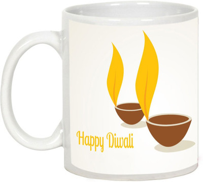 

AllUPrints Gifts For Diwali - May This Diwali Be The Best For You Ceramic Mug(325 ml), White