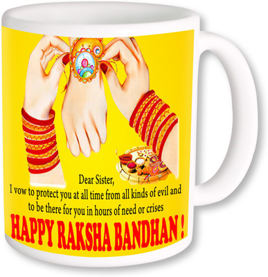 

PhotogiftsIndia Best Ever Gift For Rakshabandhan Ceramic Mug(325 ml), Multicolor
