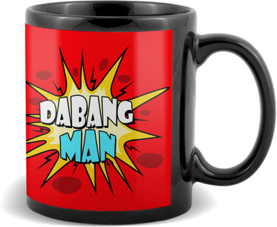 

SKY TRENDS Dabang Man Black coffee Ceramic Mug(320 ml)