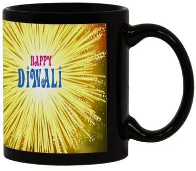 

Lolprint 13 Diwali Gift Black Ceramic Mug(325 ml)
