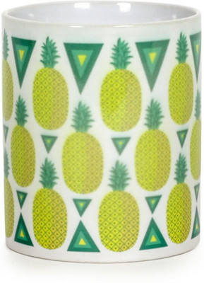 

Chumbak Pineapple Paradise Ceramic Mug(300 ml), Multicolor