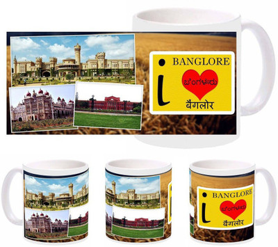 

Snapgalaxy I Love Banglore Ceramic Mug(320 ml), Multicolor