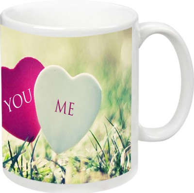 

KappoMania Friendship - You & Me Love Ceramic Mug(325 ml), Multicolor