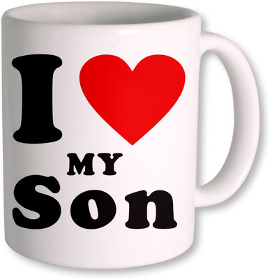 

PhotogiftsIndia I Love Son Ceramic Mug(350 ml), White