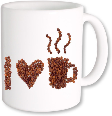 

PhotogiftsIndia i love coffee Ceramic Mug(350 ml)