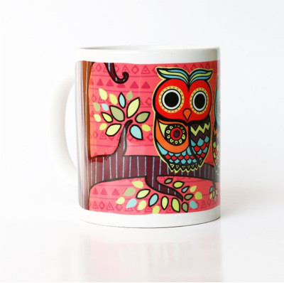 

Chumbak Cycles of India Ceramic Mug, Multicolor