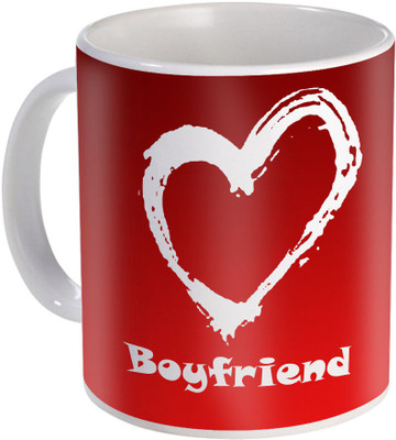 

SKY TRENDS Best Boyfriend In the World for Amazing Gift A Ceramic to Specialy For Valentine Day Design(9) Ceramic Mug(320 ml), White