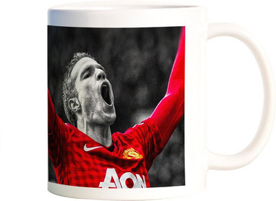 

Rangeele Inkers Robin Van Persie RED Ceramic Mug(300 ml), Multicolor