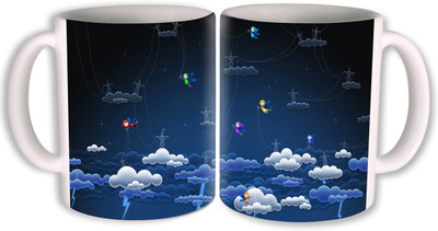 

PhotogiftsIndia cloud technology design Ceramic Mug(350 ml, Pack of 2), Multicolor