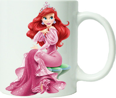 

Maison N Mode Ariel The Little Mermaid Coffee Ceramic Mug(330 ml), Multicolor