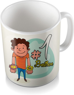 

SKY TRENDS No Matter How Far We Are For Designing Floral Gifts For Rakshabandhan Coffee Ceramic Mug(320 ml), White