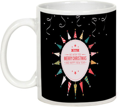 

AllUPrints Beautiful Christmas Collection Ceramic Mug(325 ml), White