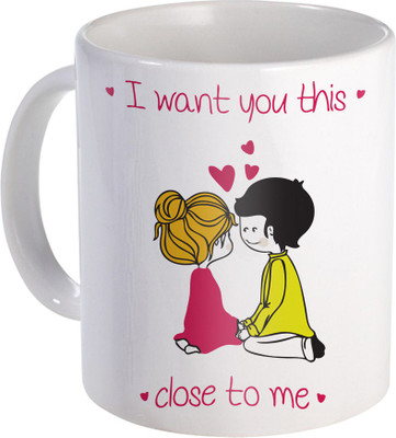 

SKY TRENDS Love Gifts For Your Special Valentine For Girlfriend Boyfriend Wounderful Wife Husband Friend Anniversary Birthday Design117 Ceramic Mug(325 ml), White