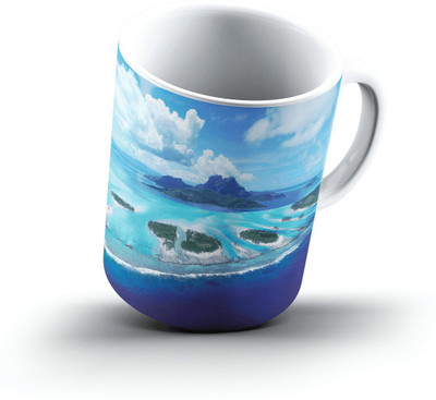 

Ucard Reefs Of Bora Bora French Polynesia2635 Bone China, Ceramic, Porcelain Mug(325 ml), Multicolor