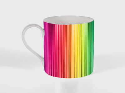 

mahis fashion printed mug Bone China Mug(250 ml), Multicolor