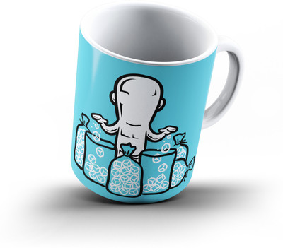 

Ucard Iceman345 Bone China, Ceramic, Porcelain Mug(325 ml), Multicolor