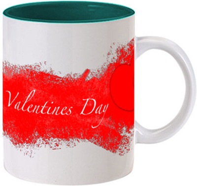 

Allthingscustomized Valentines Day Special Ceramic Mug, Green