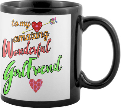 

SKY TRENDS World's Best Gifts For Valentine Girlfriend Boyfriend Friend Husband Wife Anniversary & Birthday Design Code 061 Ceramic Mug(325 ml), Black
