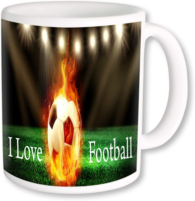 

PhotogiftsIndia I Love Football 04 Ceramic Mug(325 ml), Multicolor