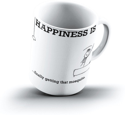 

Ucard Happiness Is2309 Bone China, Ceramic, Porcelain Mug(325 ml)