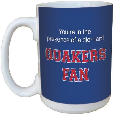 

Tree-Free Greetings Greetings lm44844 Quakers College Basketball Ceramic with Full-Sized Handle, 15-Ounce Ceramic Mug(60 ml), Multicolor