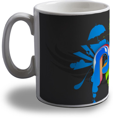 

Artifa Color Play Porcelain, Ceramic Mug(350 ml), Multicolor