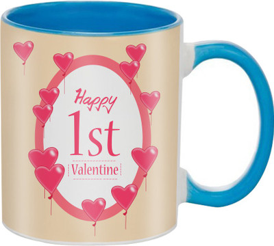 

SKY TRENDS Great Romantic Love Best Gifts For Valentine Day For Girlfriend Boyfriend Fiance Wife Husband, Anniversary,Christmas, Design 060 Ceramic Mug(325 ml), Multicolor