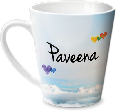 

Hot Muggs Simply Love You Paveena Conical Ceramic Mug(350 ml)